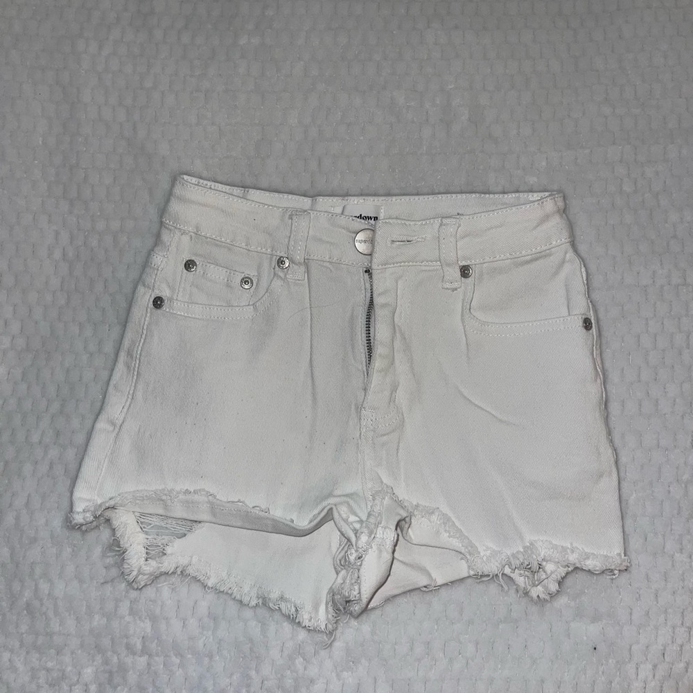 Superdown White Jean Shorts size 23
